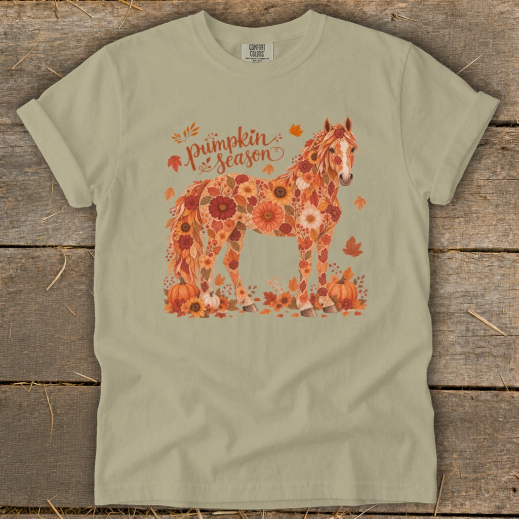 Fall Floral Horse Signature Tee