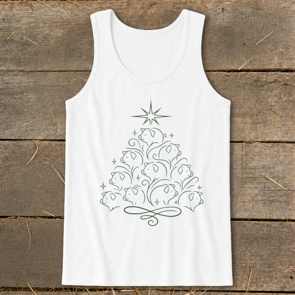 Elegant Pig Tree Tank Top