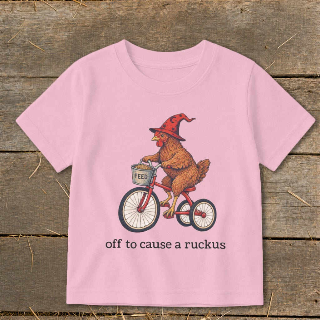 Off To Cause a Ruckus Toddler Tee