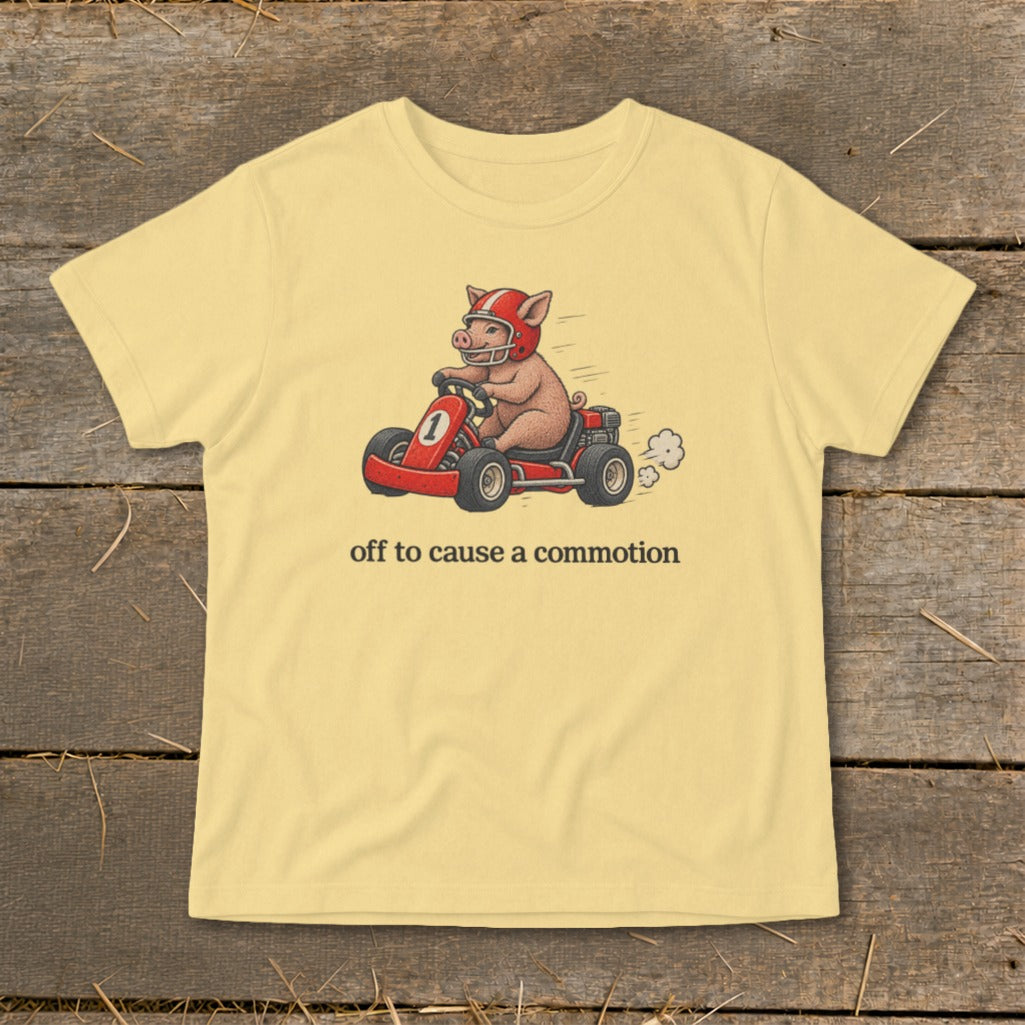 Off To Cause a Commotion Infant Tee