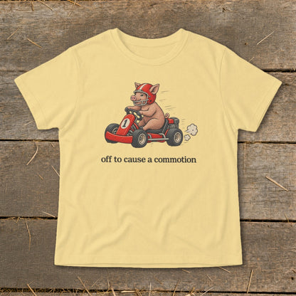 Off To Cause a Commotion Infant Tee