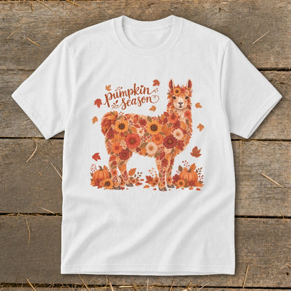 Fall Floral Llama Youth Tee