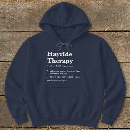 Hayride Therapy Definition Hoodie