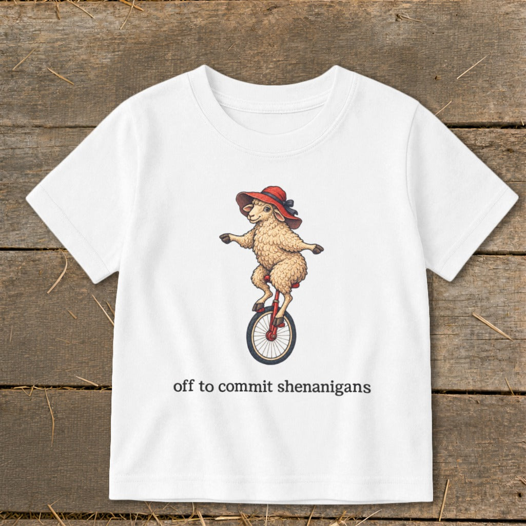 Off To Commit Shenanigans Toddler Tee