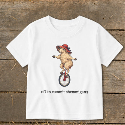 Off To Commit Shenanigans Toddler Tee