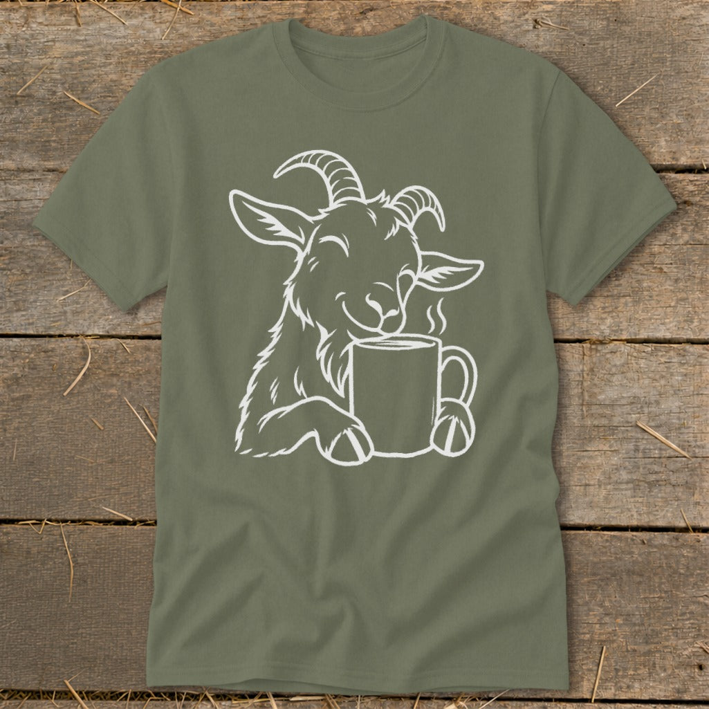 Morning Coffee Goat Classic Tee