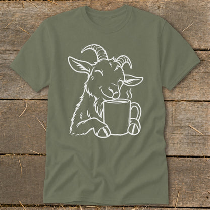 Morning Coffee Goat Classic Tee