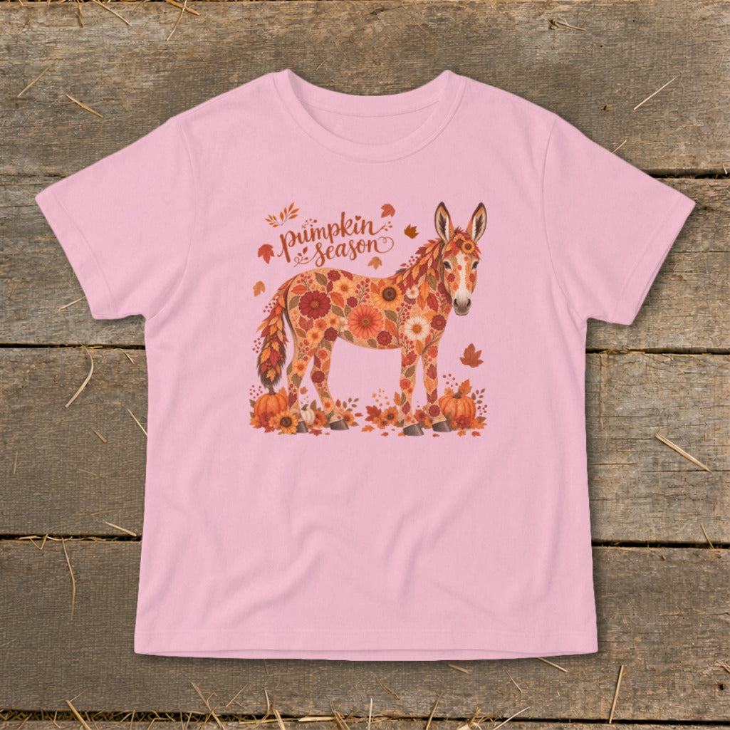 Fall Floral Donkey Infant Tee