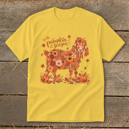 Fall Floral Nubian Goat Youth Tee