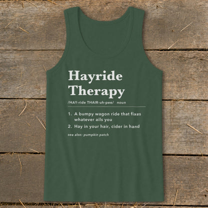 Hayride Therapy Definition Tank Top