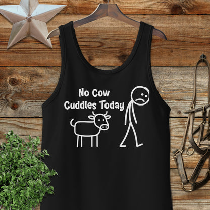 No Cow Cuddles Today Graphic Tank Top