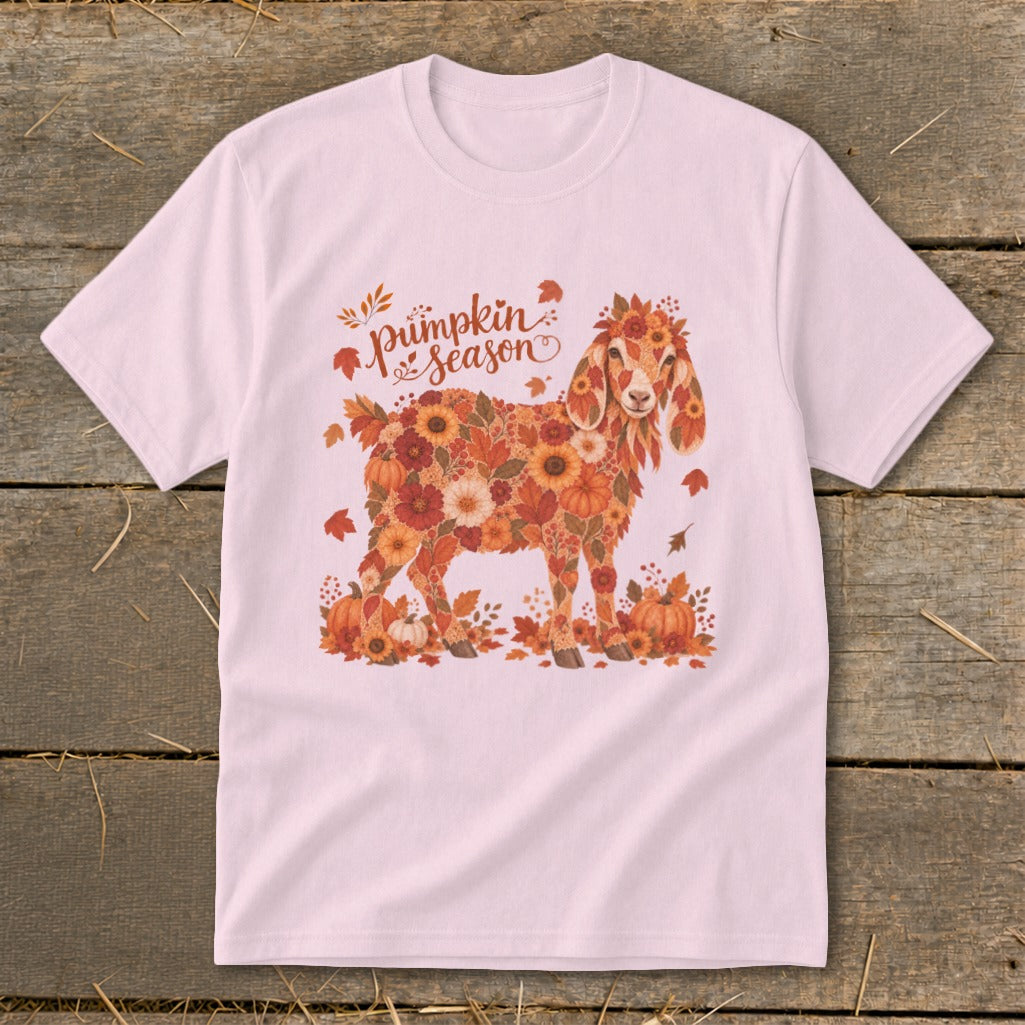 Fall Floral Nubian Goat Youth Tee