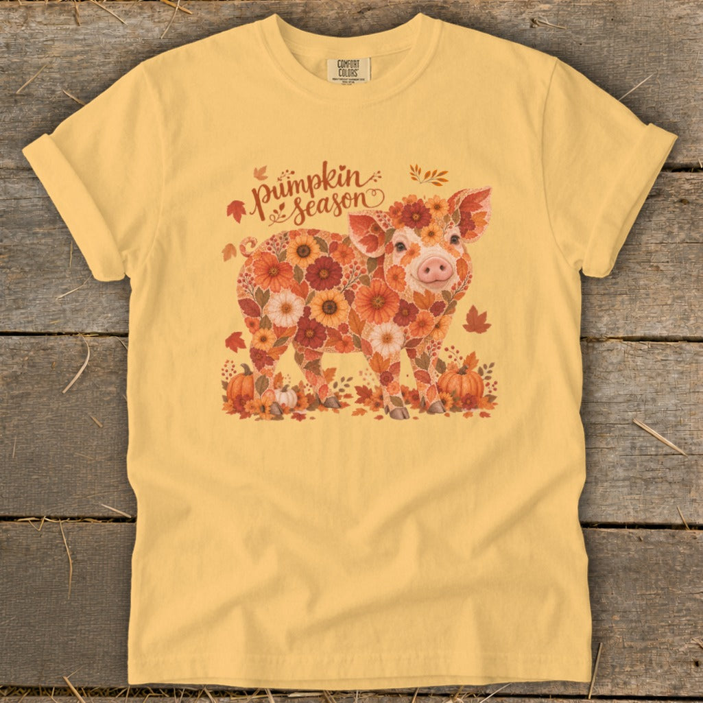 Fall Floral Pig Signature Tee