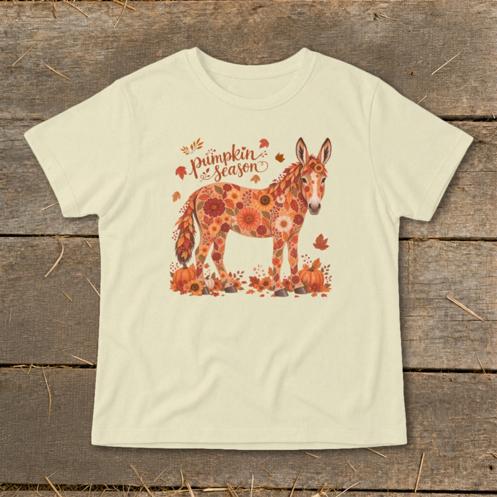 Fall Floral Donkey Infant Tee