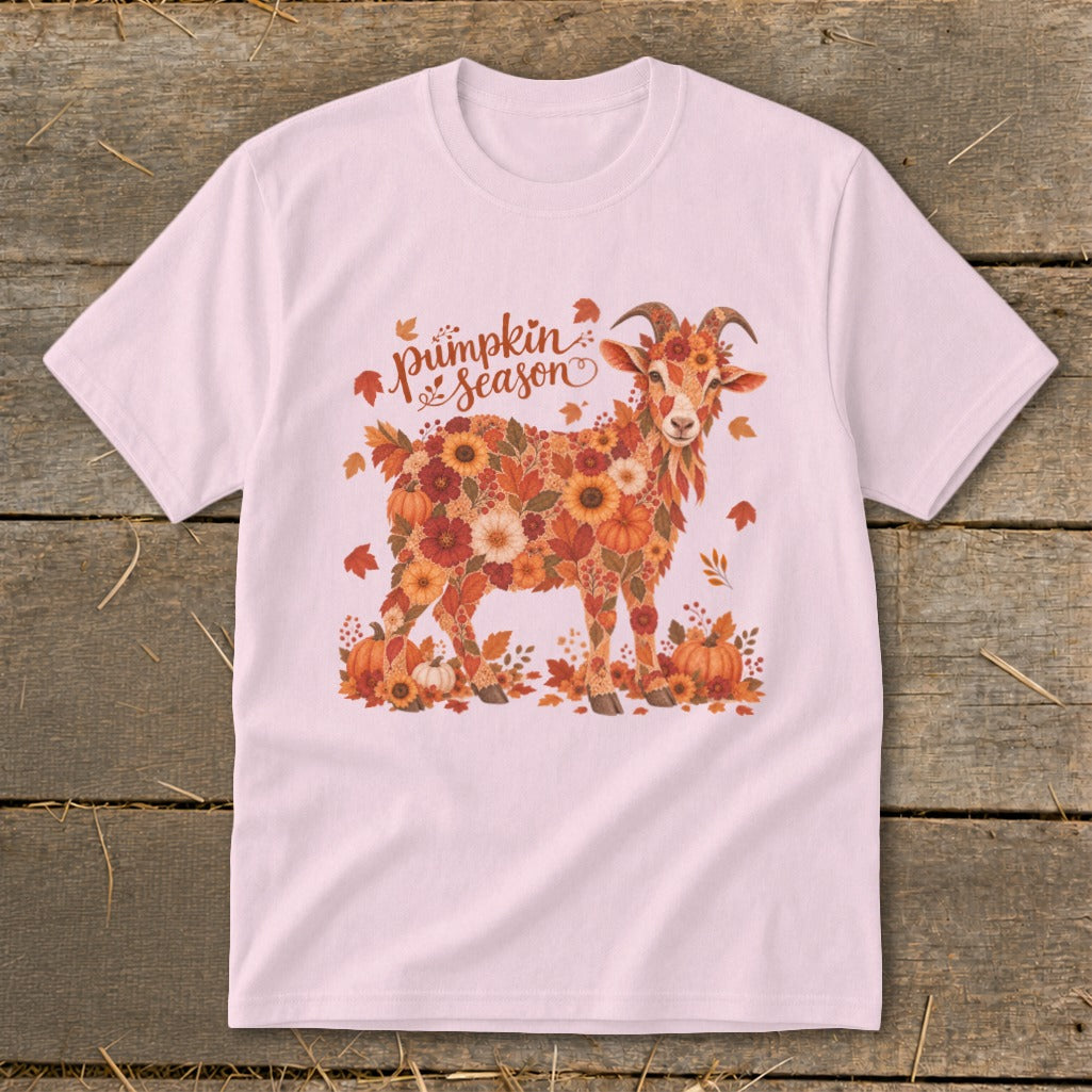 Fall Floral Goat Youth Tee