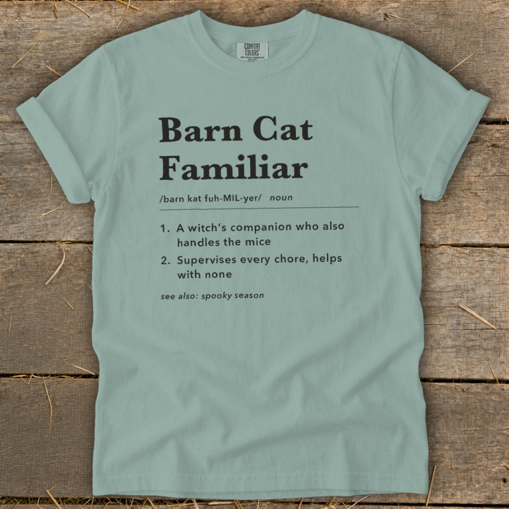 Barn Cat Familiar Definition Signature Tee