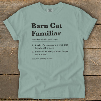 Barn Cat Familiar Definition Signature Tee