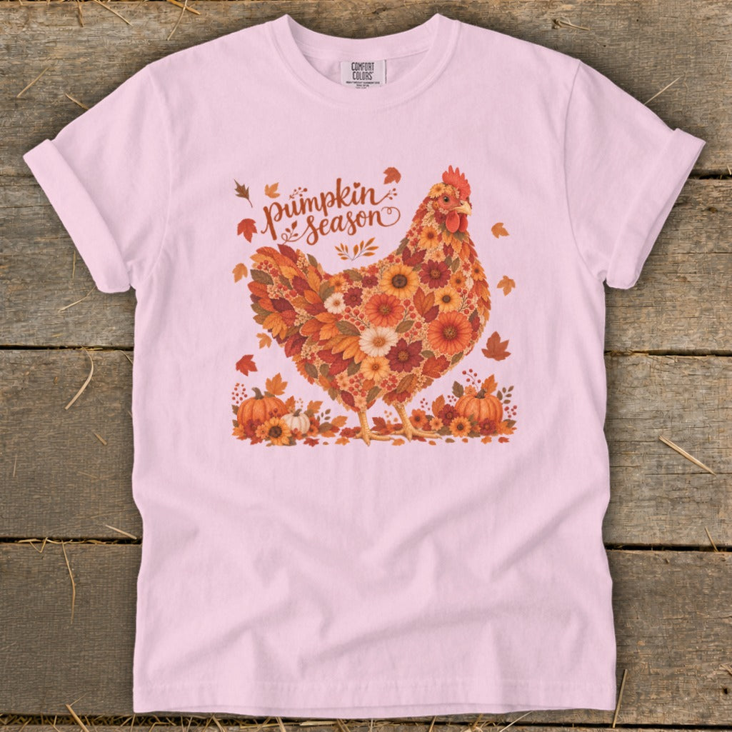 Fall Floral Chicken Signature Tee