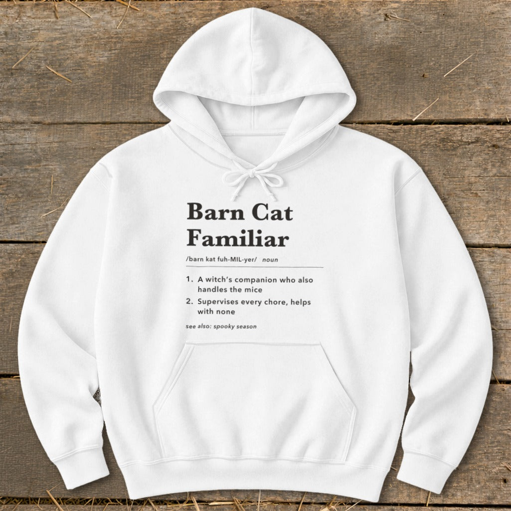 Barn Cat Familiar Definition Hoodie