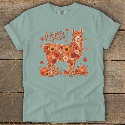 Fall Floral Llama Signature Tee
