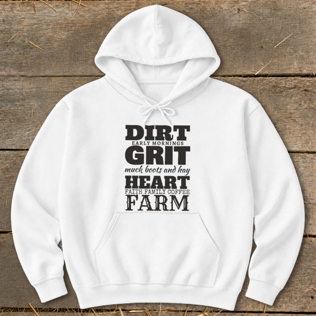Dirt Grit Heart Farm Hoodie