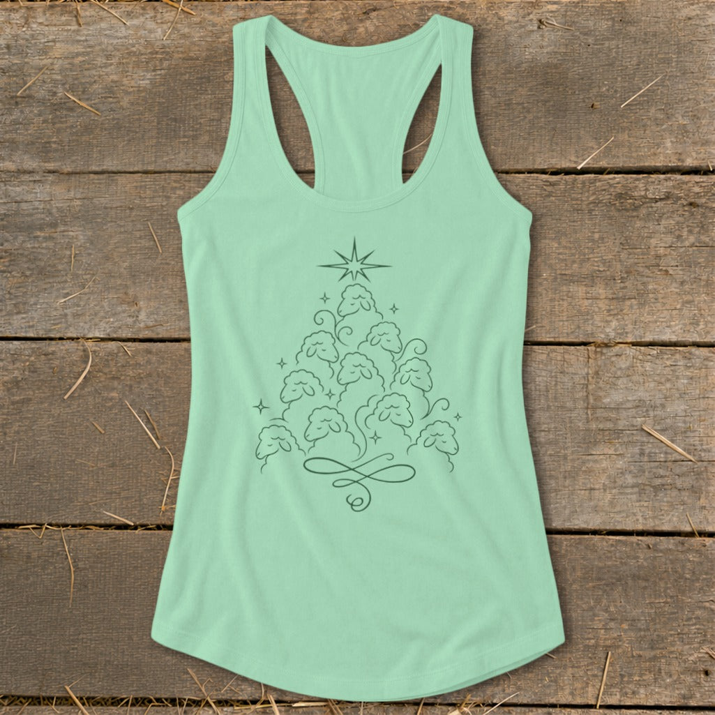 Elegant Sheep Tree Racerback Tank