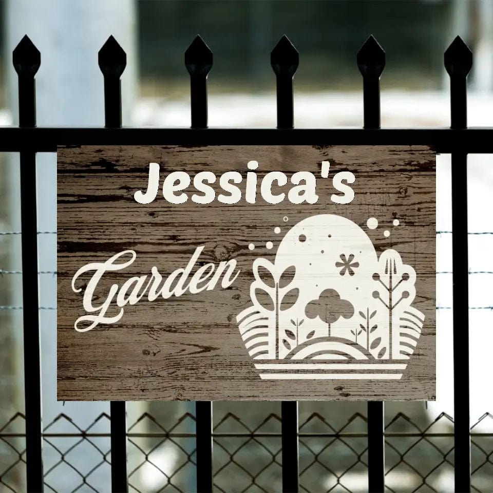 Custom Design Custom Garden Silhouette Sign