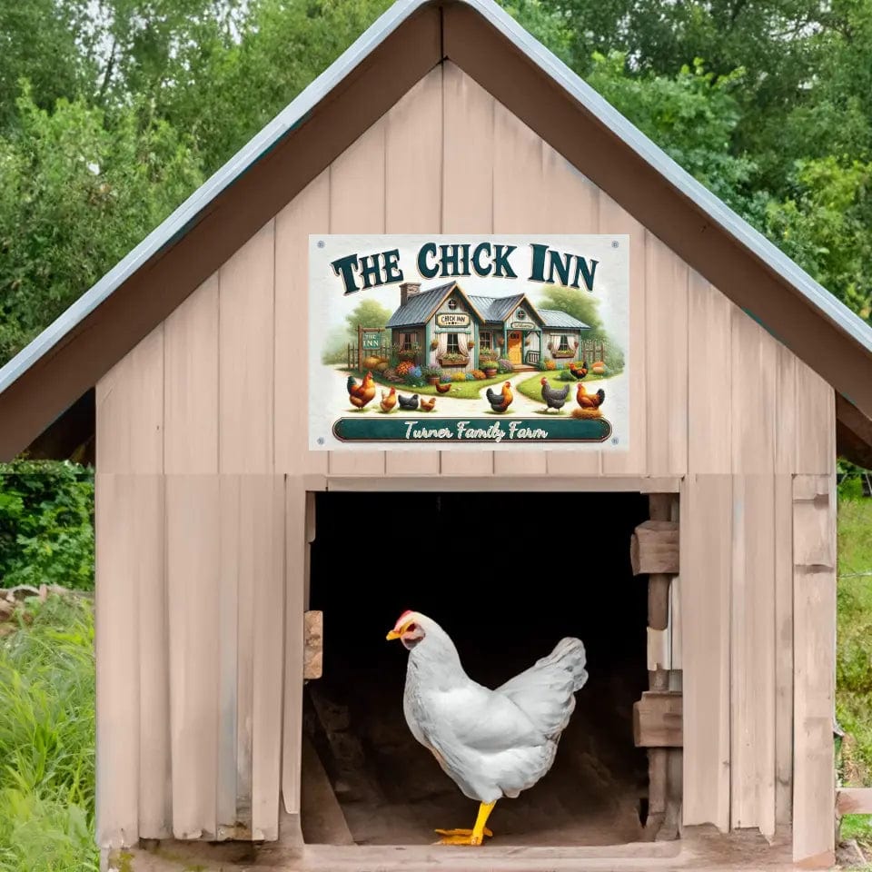 Custom Design Personalized The Chick Inn - Chicken Coop Sign