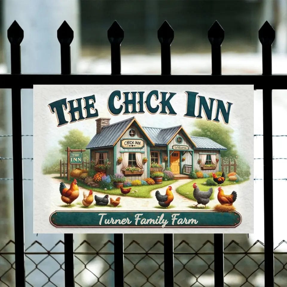 Custom Design Personalized The Chick Inn - Chicken Coop Sign