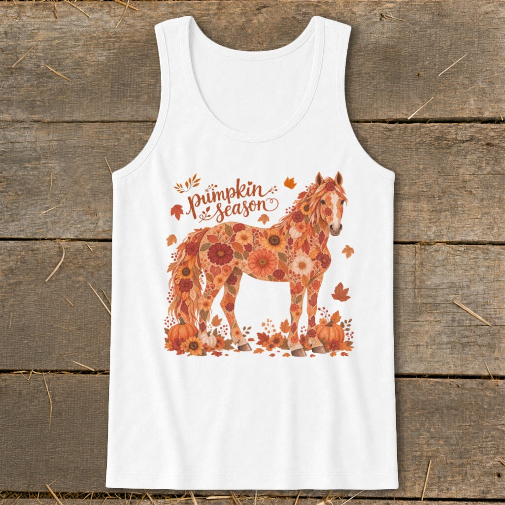 Fall Floral Horse Tank Top