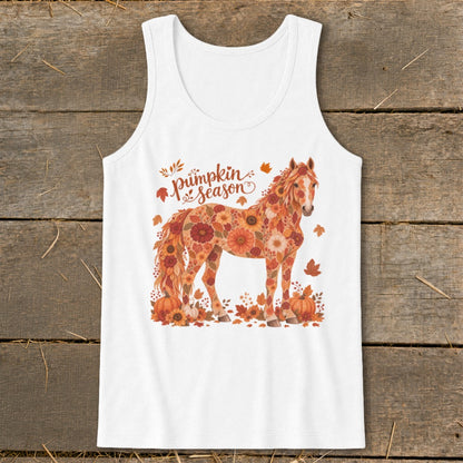 Fall Floral Horse Tank Top