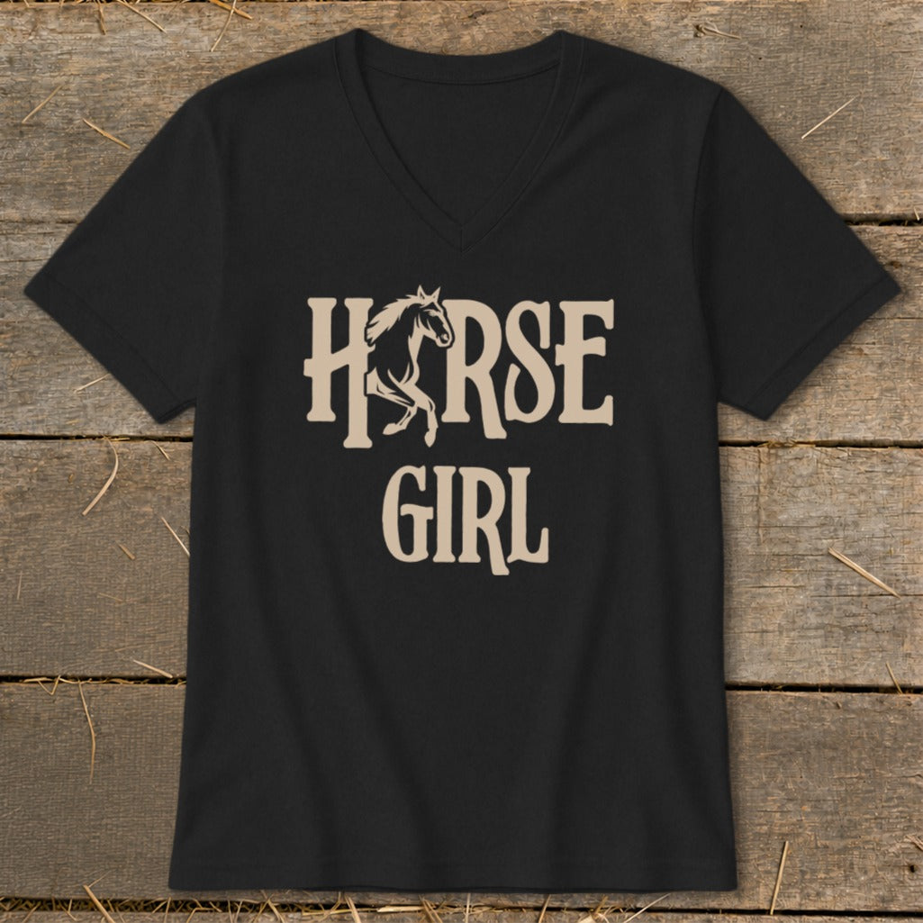 Black t-shirt with "HORSE GIRL" text and a horse graphic.