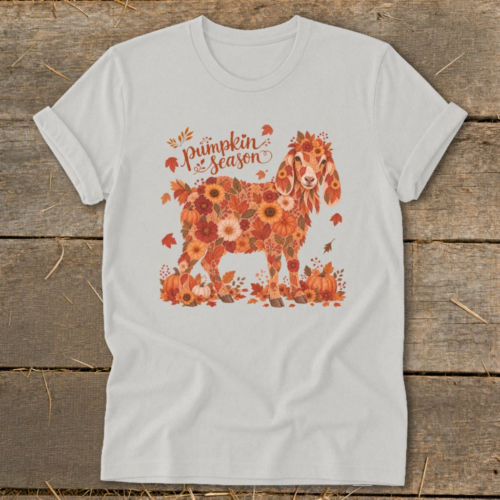 Fall Floral Nubian Goat Softstyle Tee