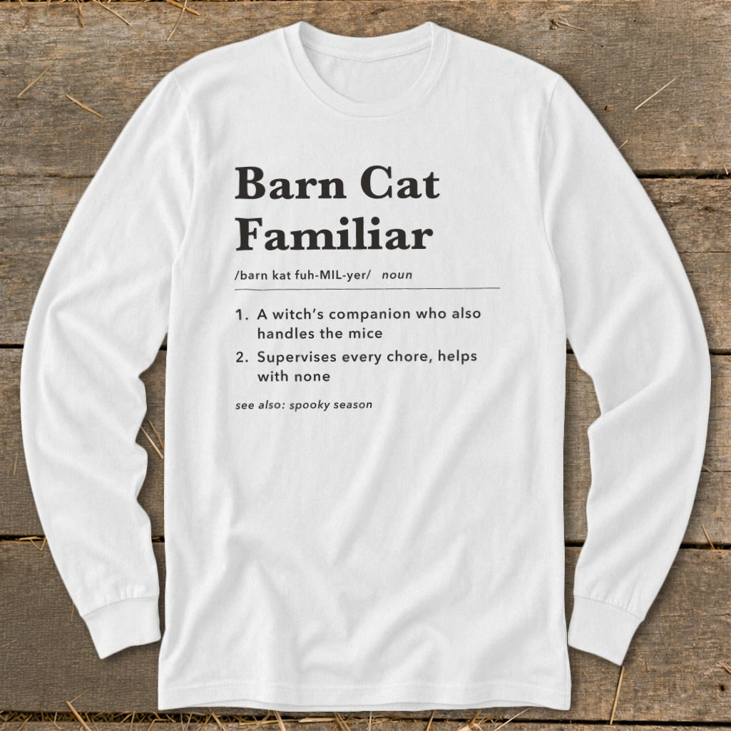 Barn Cat Familiar Definition Long Sleeve Tee