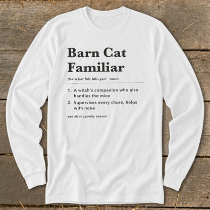 Barn Cat Familiar Definition Long Sleeve Tee