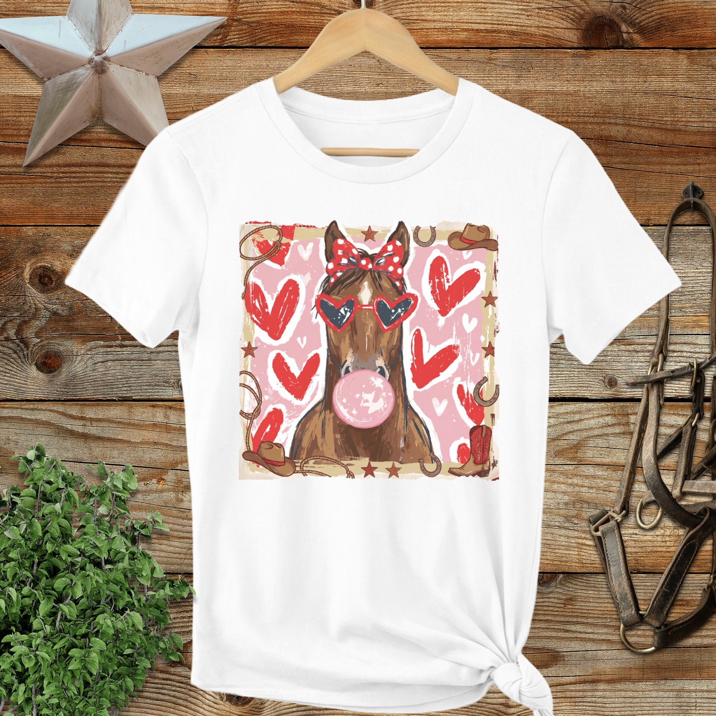 Whimsical Valentine - Horse Ladies Tee