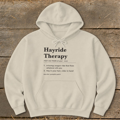 Hayride Therapy Definition Hoodie