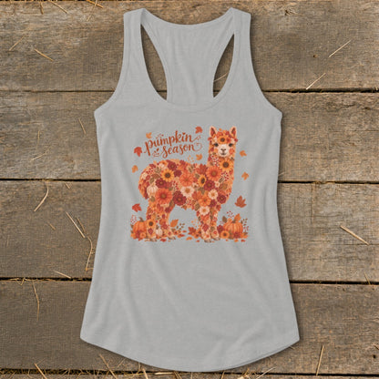 Fall Floral Alpaca Racerback Tank
