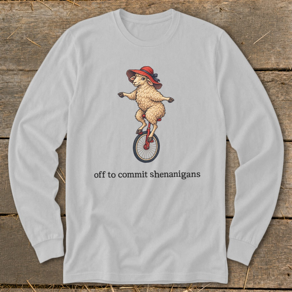 Off To Commit Shenanigans Long Sleeve Tee