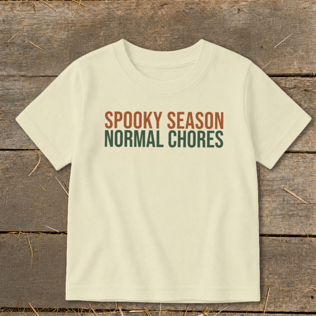 Spooky Season Normal Chores Toddler Tee