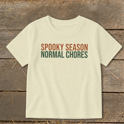 Spooky Season Normal Chores Toddler Tee