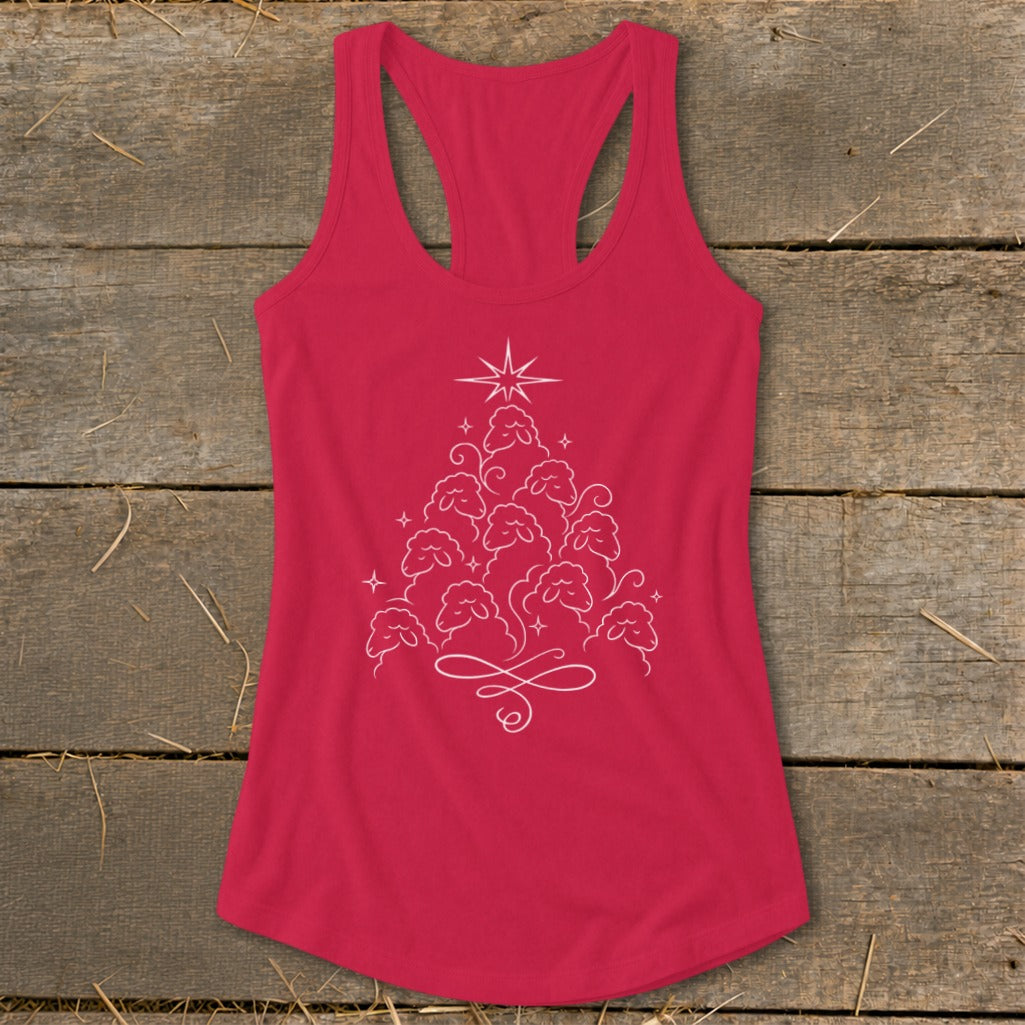 Elegant Sheep Tree Racerback Tank