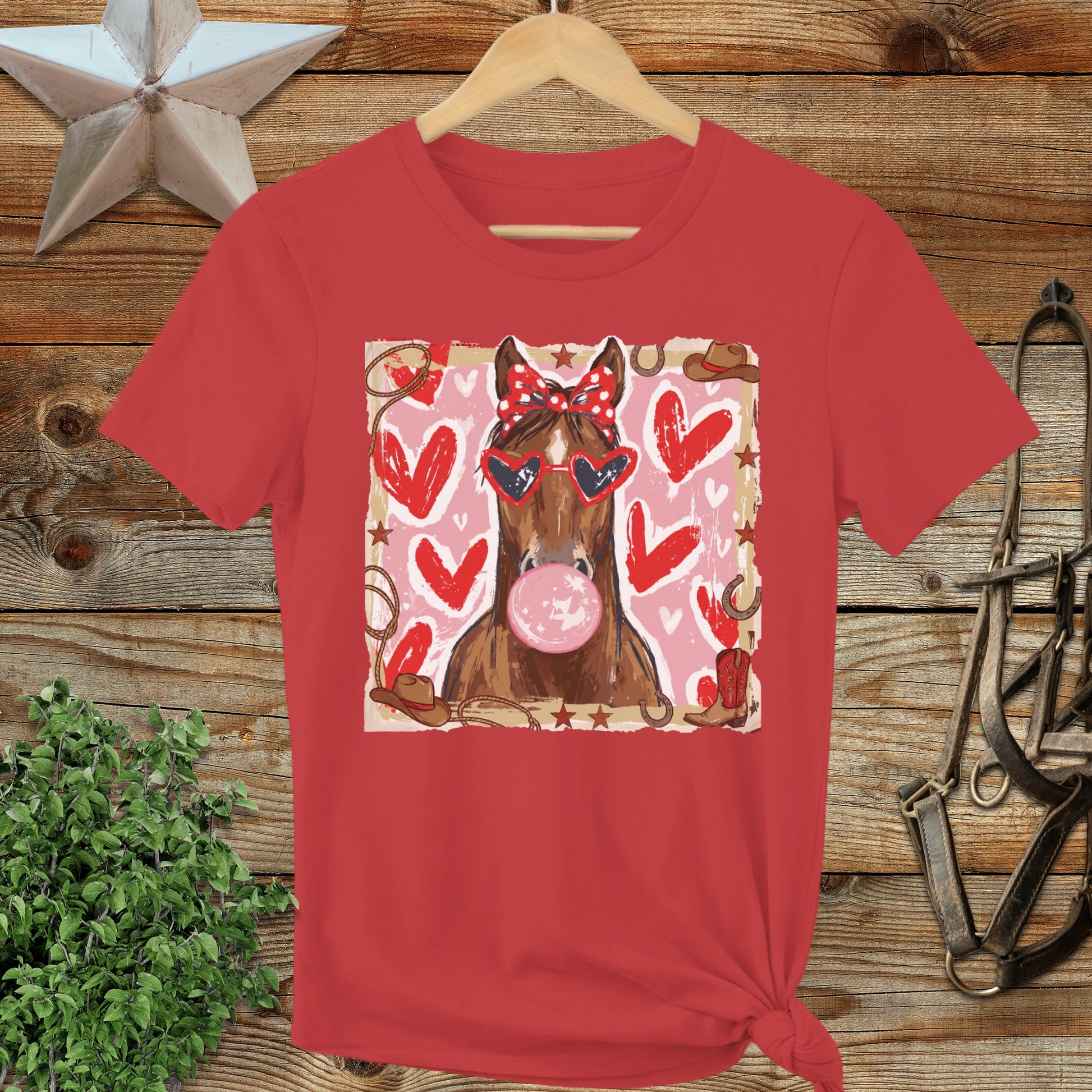 Whimsical Valentine - Horse Ladies Tee