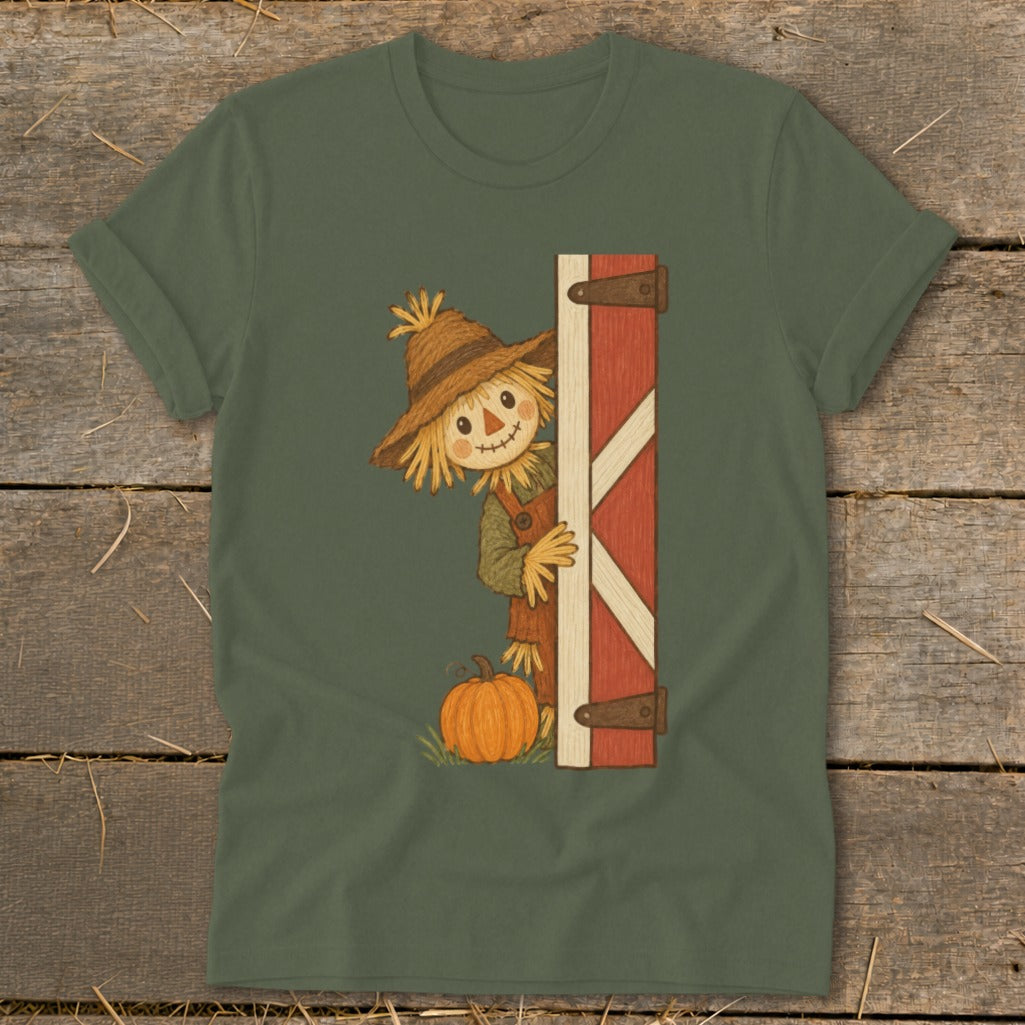 Peeking Scarecrow Softstyle Tee