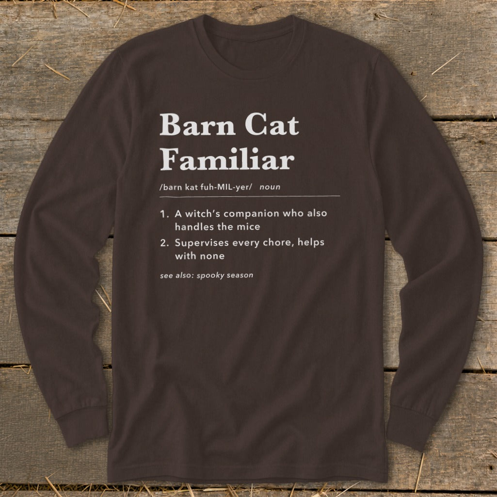 Barn Cat Familiar Definition Long Sleeve Tee