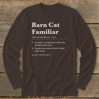 Barn Cat Familiar Definition Long Sleeve Tee