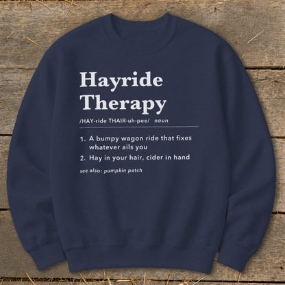 Hayride Therapy Definition Sweatshirt