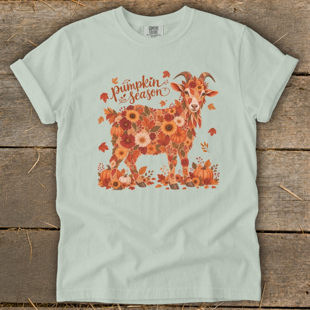 Fall Floral Goat Signature Tee