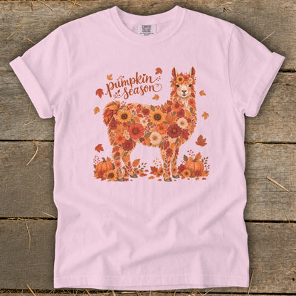 Fall Floral Llama Signature Tee
