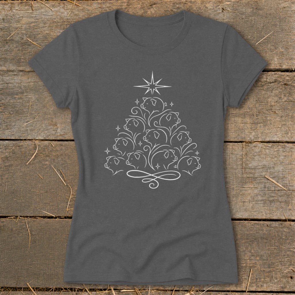 Elegant Pig Tree Ladies Tee